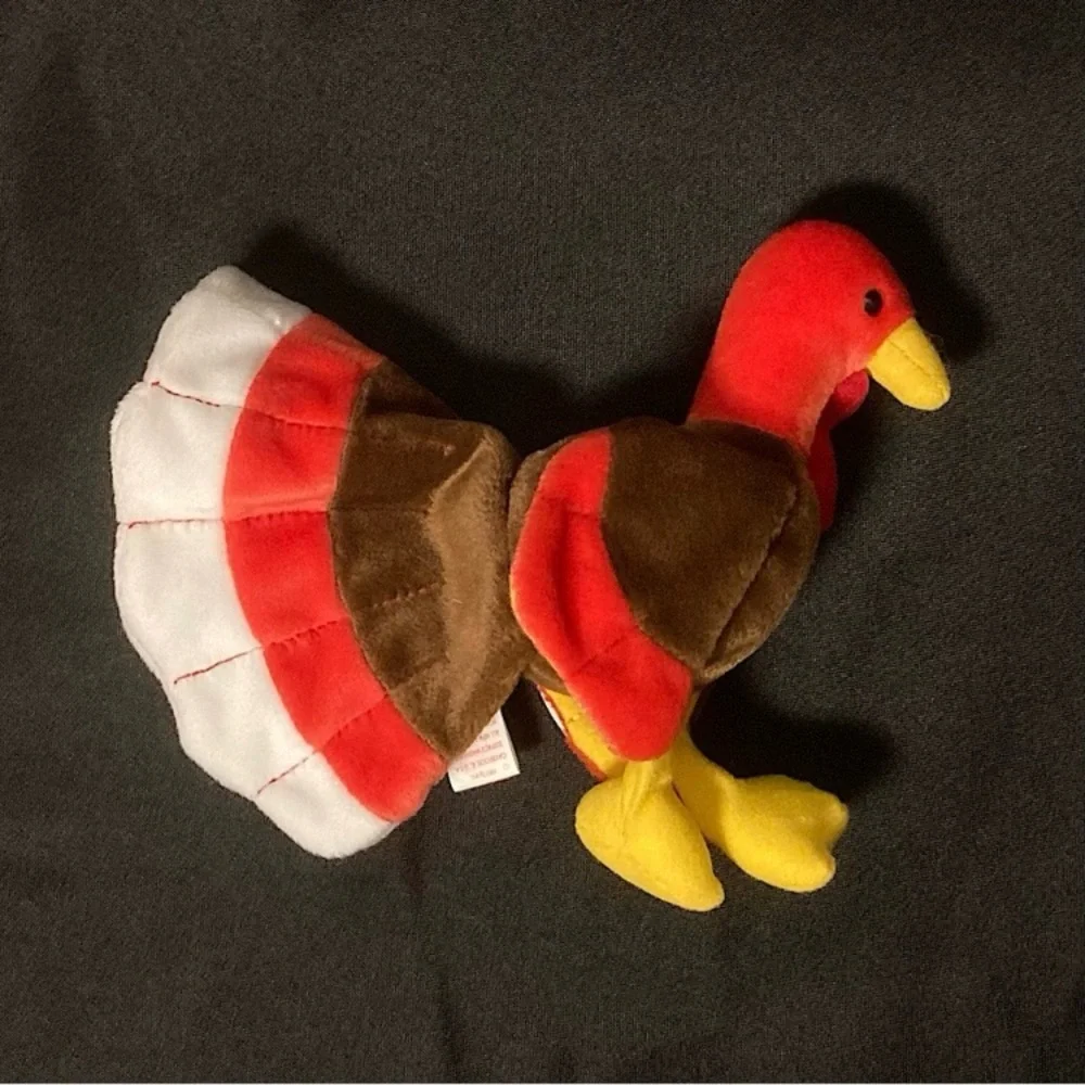 💫 Vintage 1997 Gobbles The Turkey Ty Beanie Baby - Picture 3 of 14
